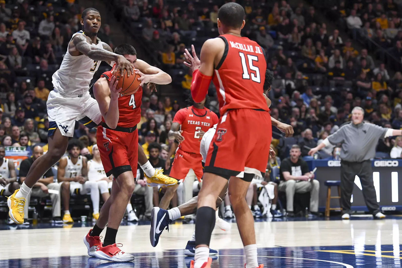 Gabe Osabuohien fights for a rebound.