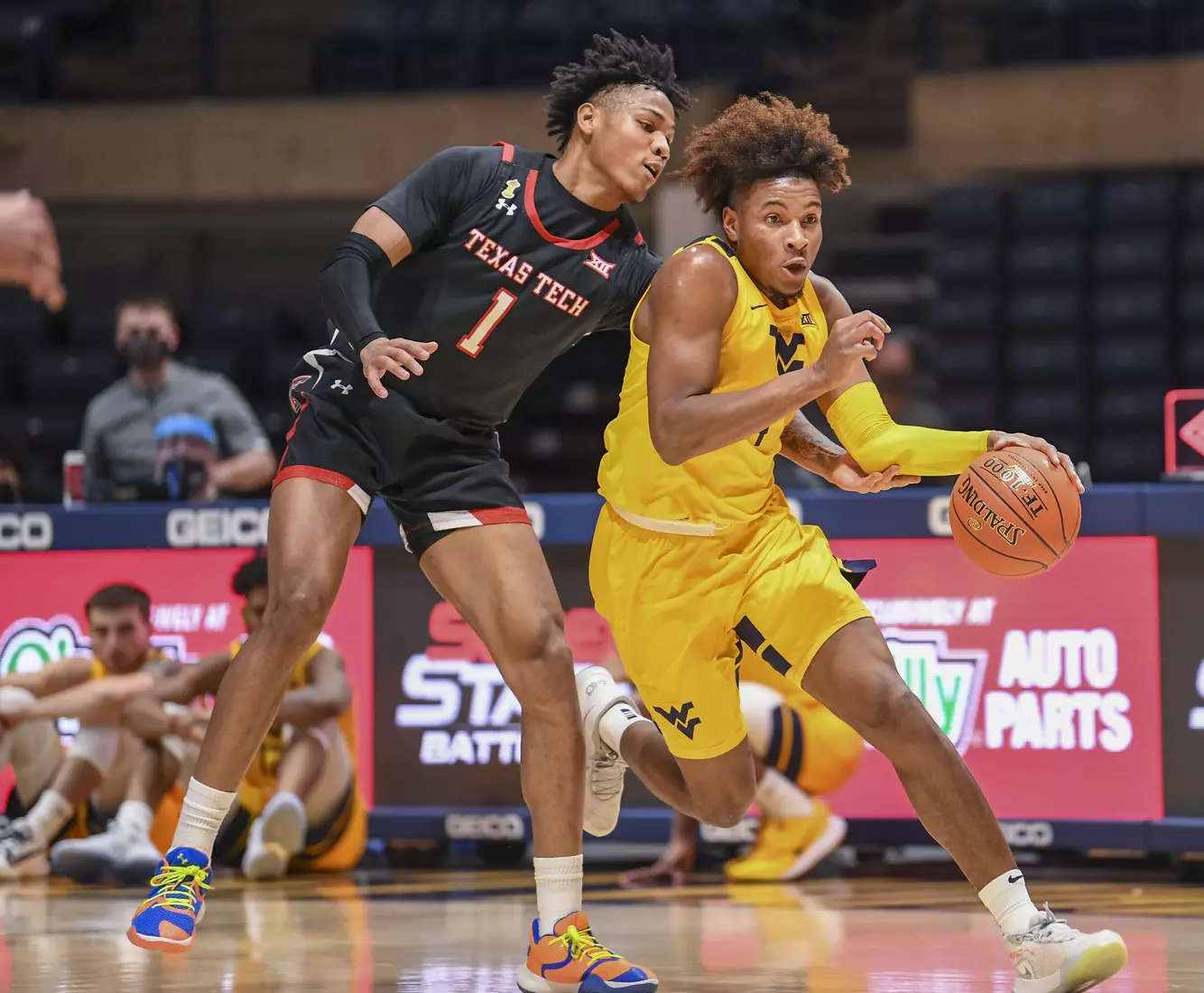 Miles McBride brings the ball upcourt.