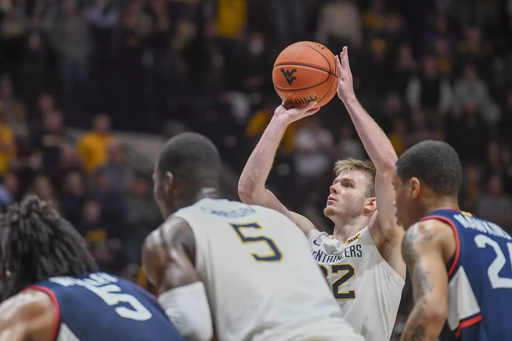 Sean McNeil shoots a late free throw.
