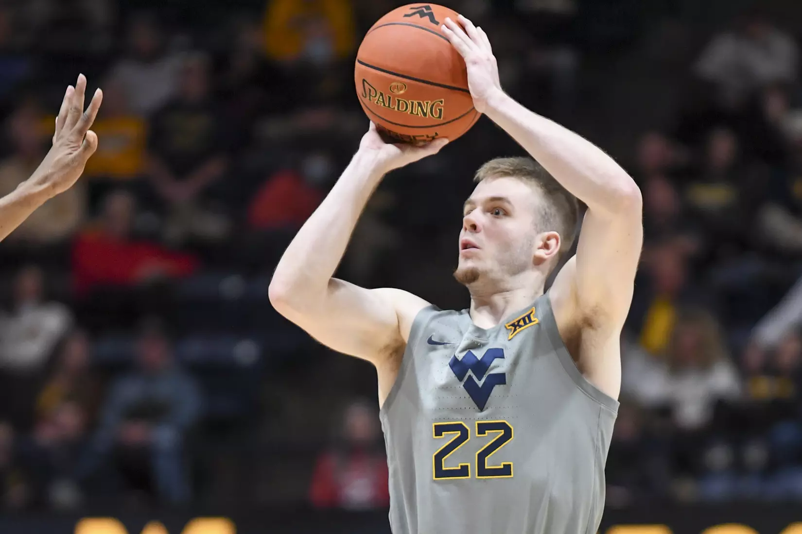 Sean McNeil eyes a three.