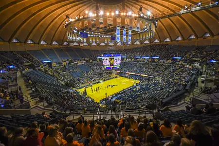 Nearly 8,000 area school children from five counties packed the Coliseum Thursday.