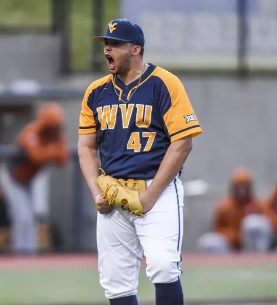 Alek Manoah celebrates the win.
