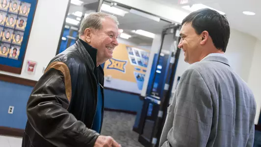 Don Nehlen and Neal Brown