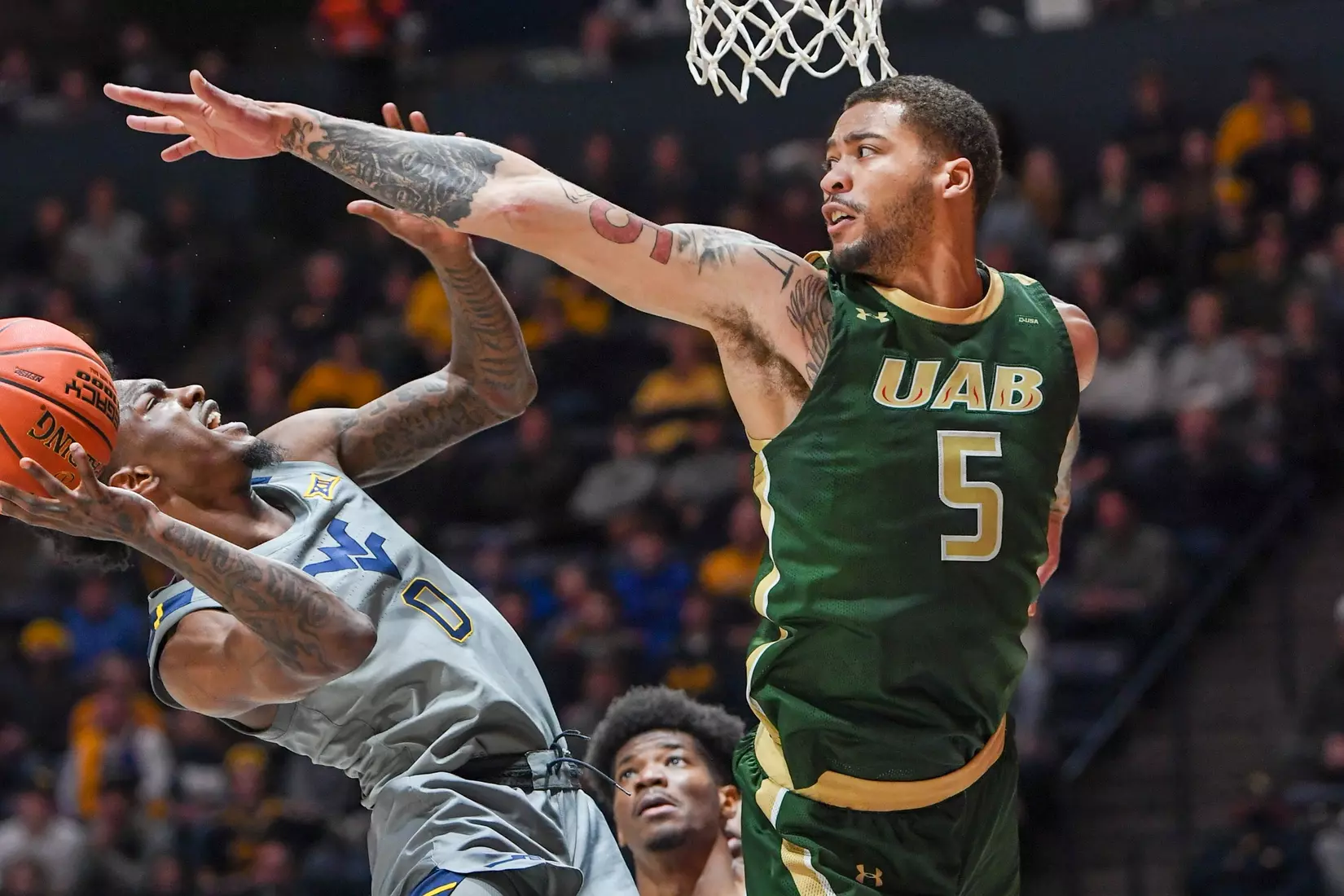 Kedrian Johnson shoots.