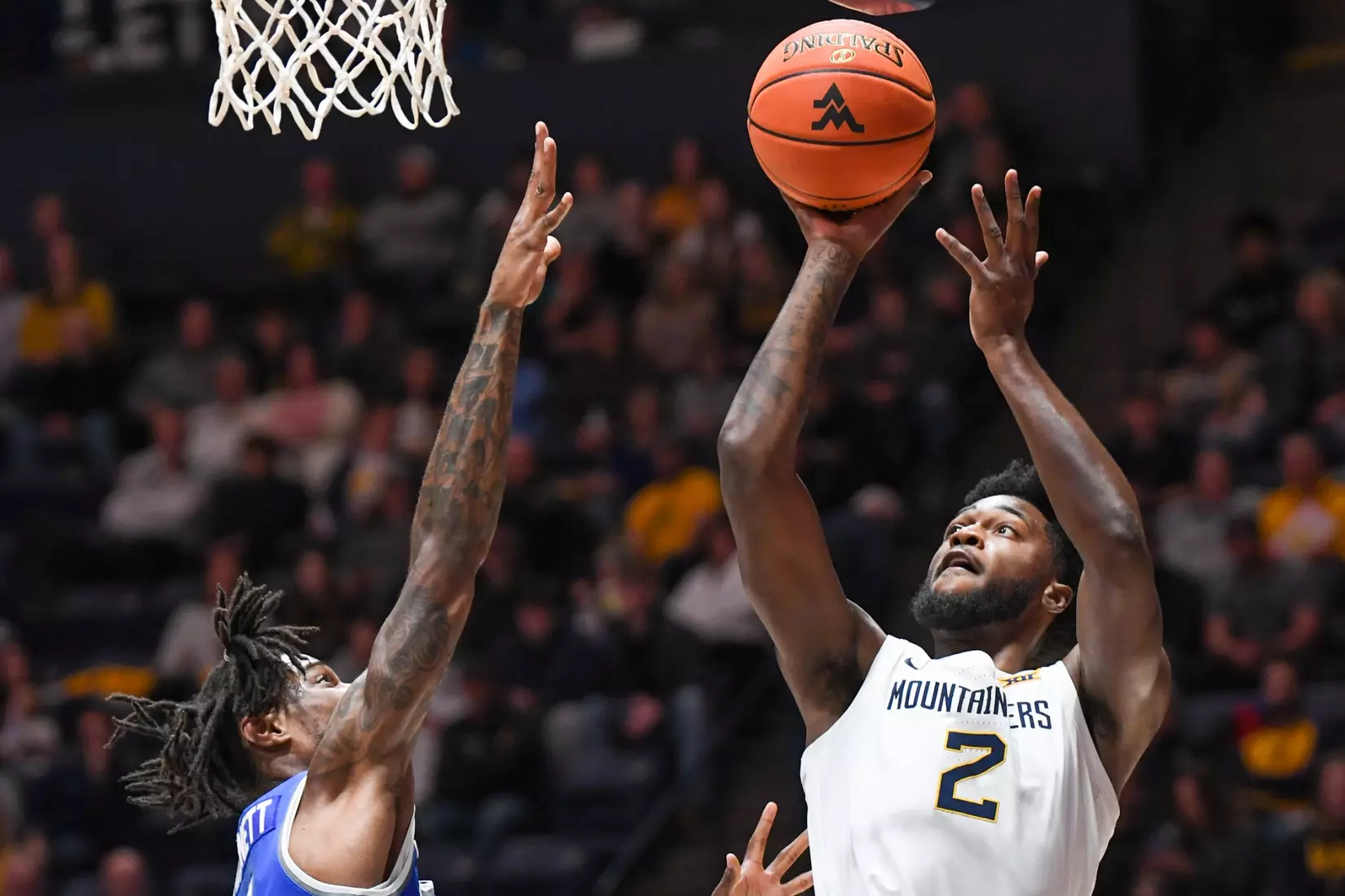 Kobe Johnson shoots.