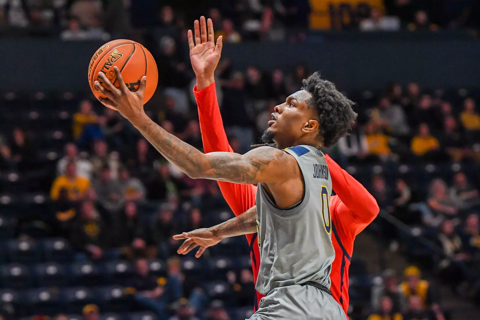 Kedrian Johnson scores two points.