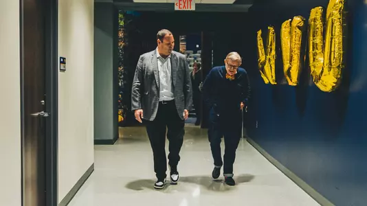 Wren Baker and Gordon Gee