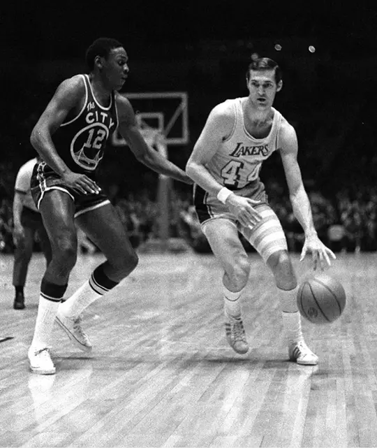 Ron Williams and Jerry West