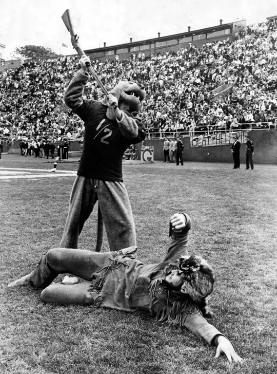 Pitt and WVU mascots
