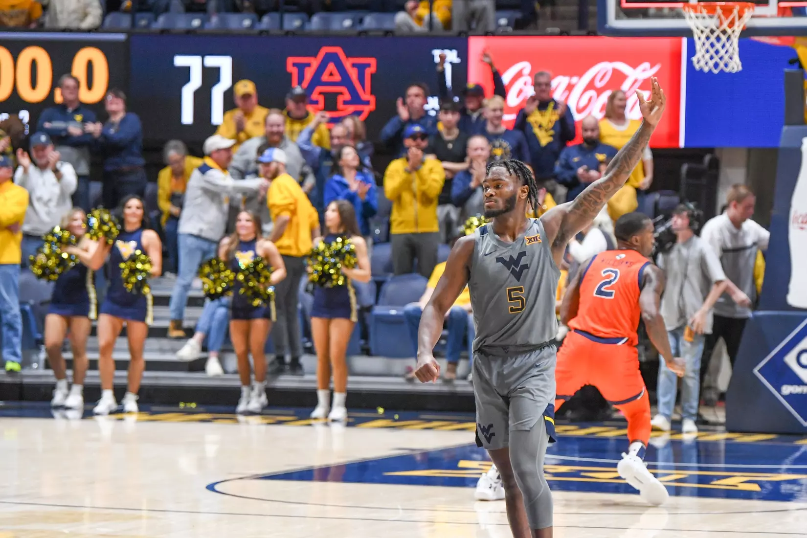 Joe Toussaint celebrates the win.