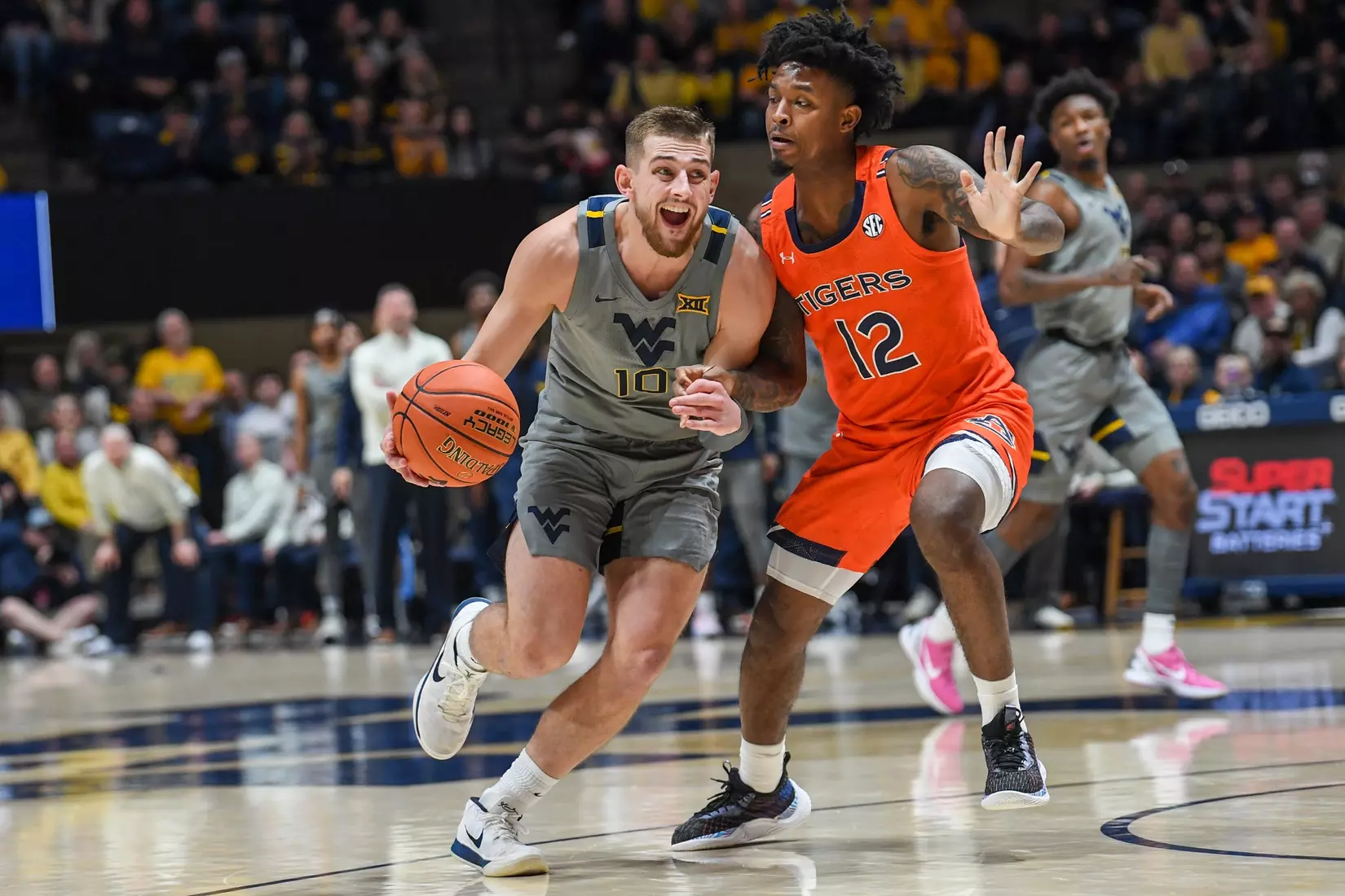 Erik Stevenson drives.