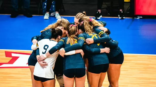 Volleyball Team Huddle