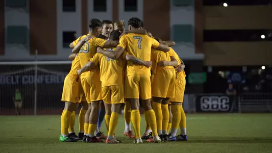 Men's Soccer Huddle