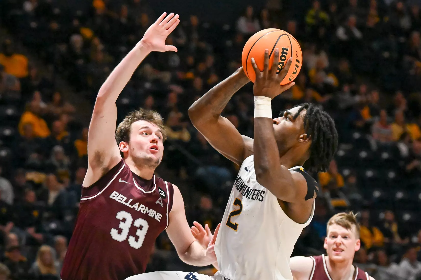 Kobe Johnson shoots for two.