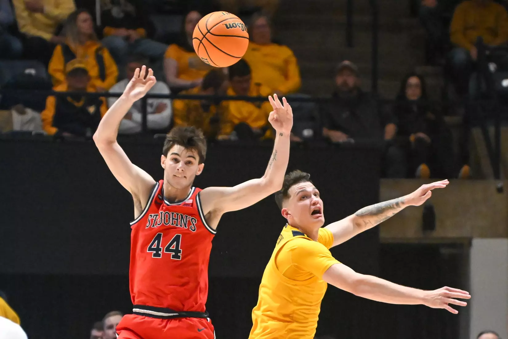 Quinn Slazinski plays defense.