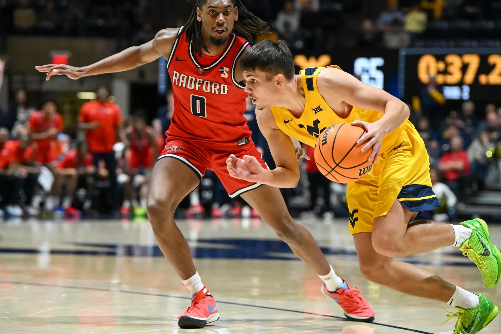 Kerr Krissa drives to the basket.