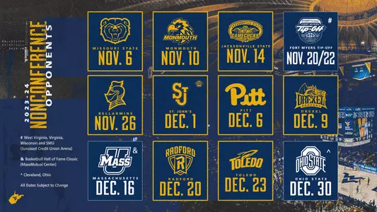 2023 Men's Basketball Nonconference Schedule