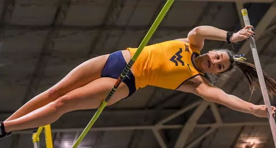 Katelyn Caccamo pole vaults.