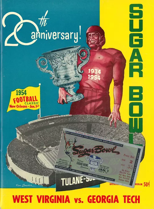 1954 Sugar Bowl Program