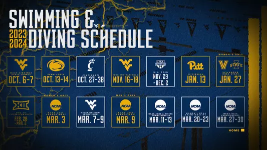 2023-24 Swim/Dive Schedule Release Graphic