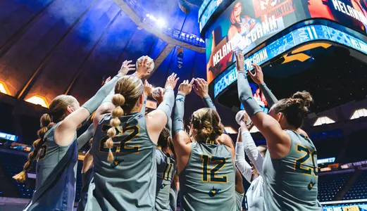 Volleyball Team Huddle
