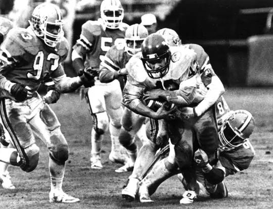 1981 Peach Bowl action - Mickey Walczak