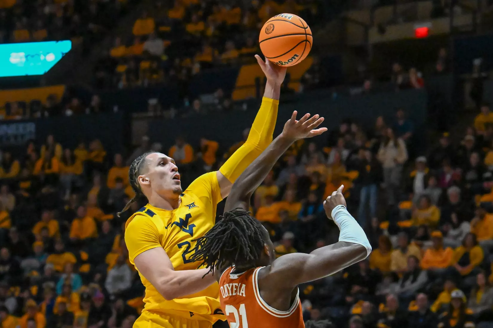 Patrick Suemnick shoots for two points.