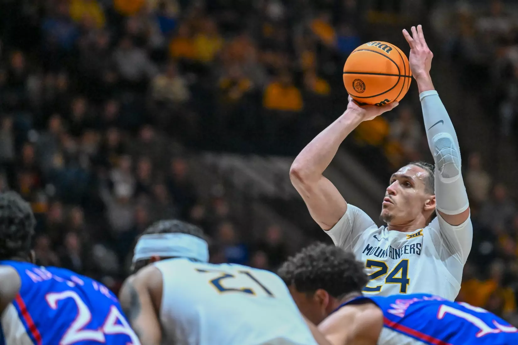 Patrick Suemnick makes a big free throw late in the game.