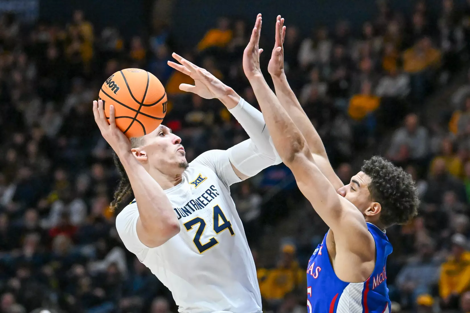 Patrick Suemnick powers his way to two points.