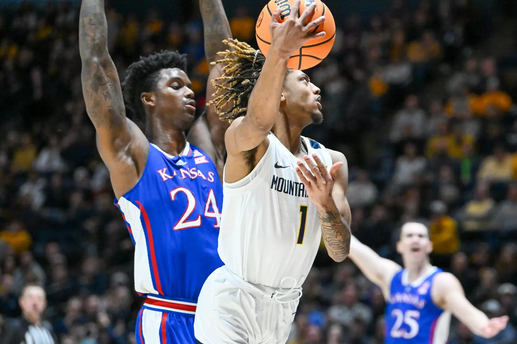 Noah Farrakhan is fouled.