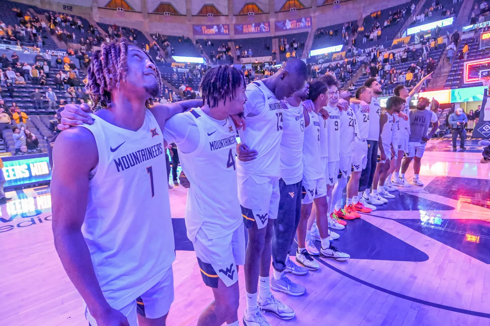 The Mountaineers sing Country Roads.