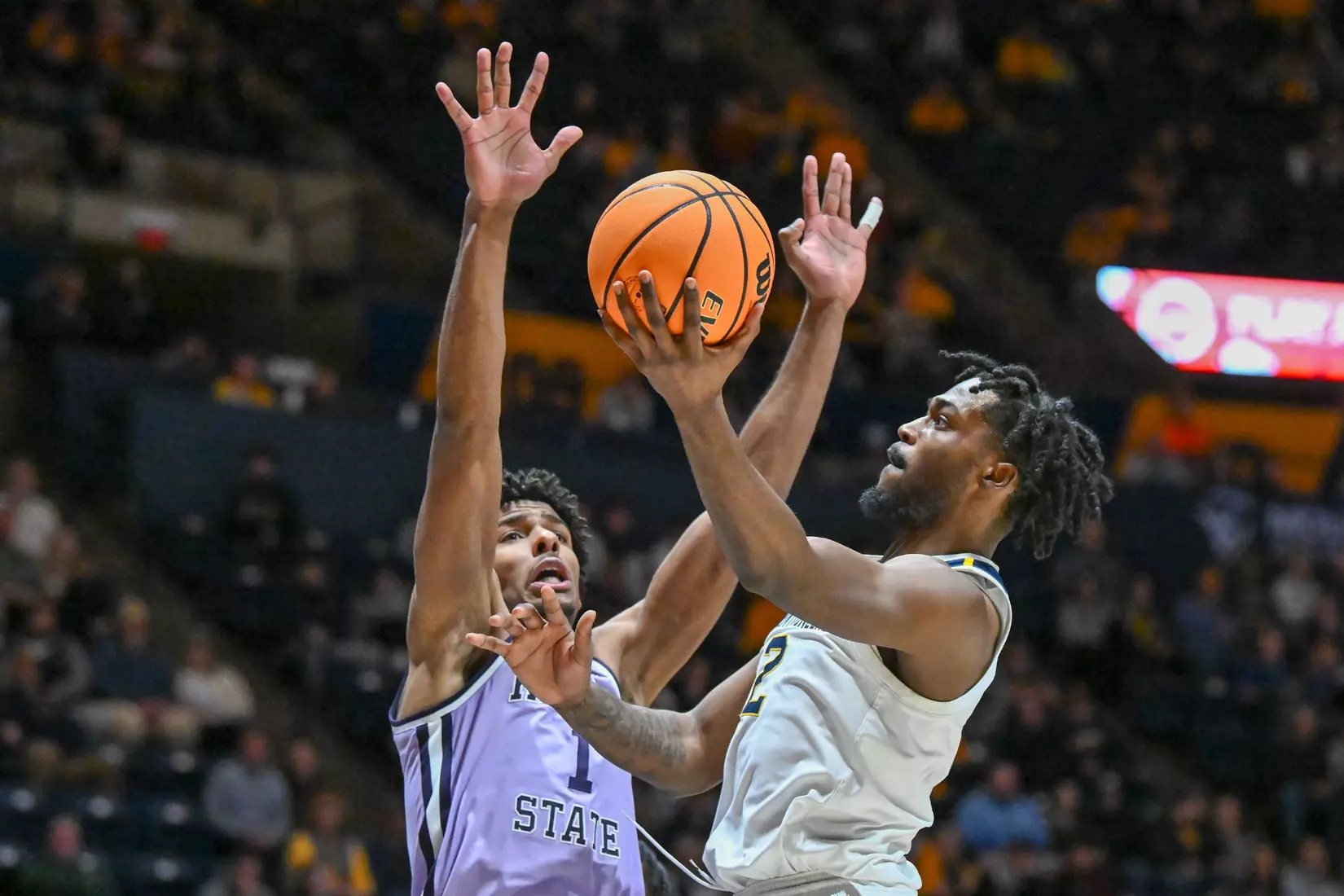 Kobe Johnson shoots for two.