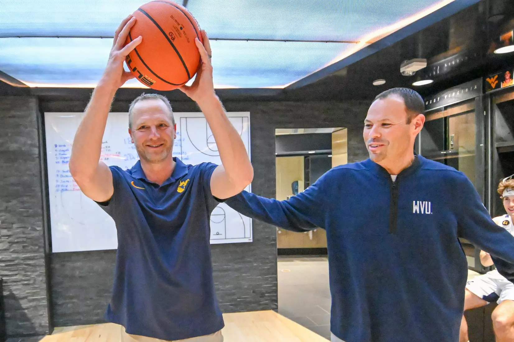 WVU vs Robert Morris basketball game action