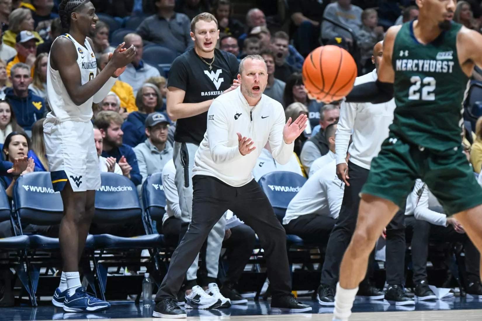WVU vs Mercyhurst game action