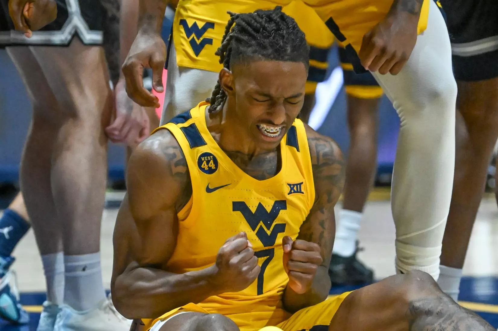 WVU vs Georgetown action at the WVU Coliseum Friday, Dec. 6, 2024.