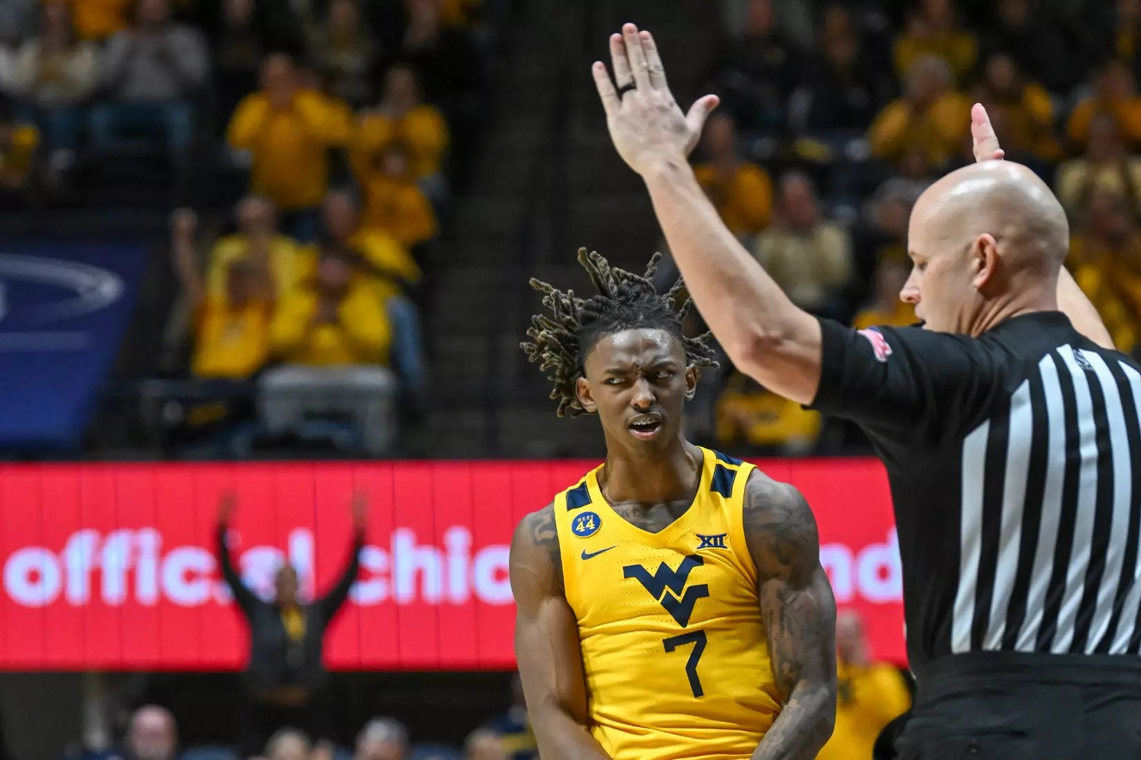 WVU vs Georgetown action at the WVU Coliseum Friday, Dec. 6, 2024.