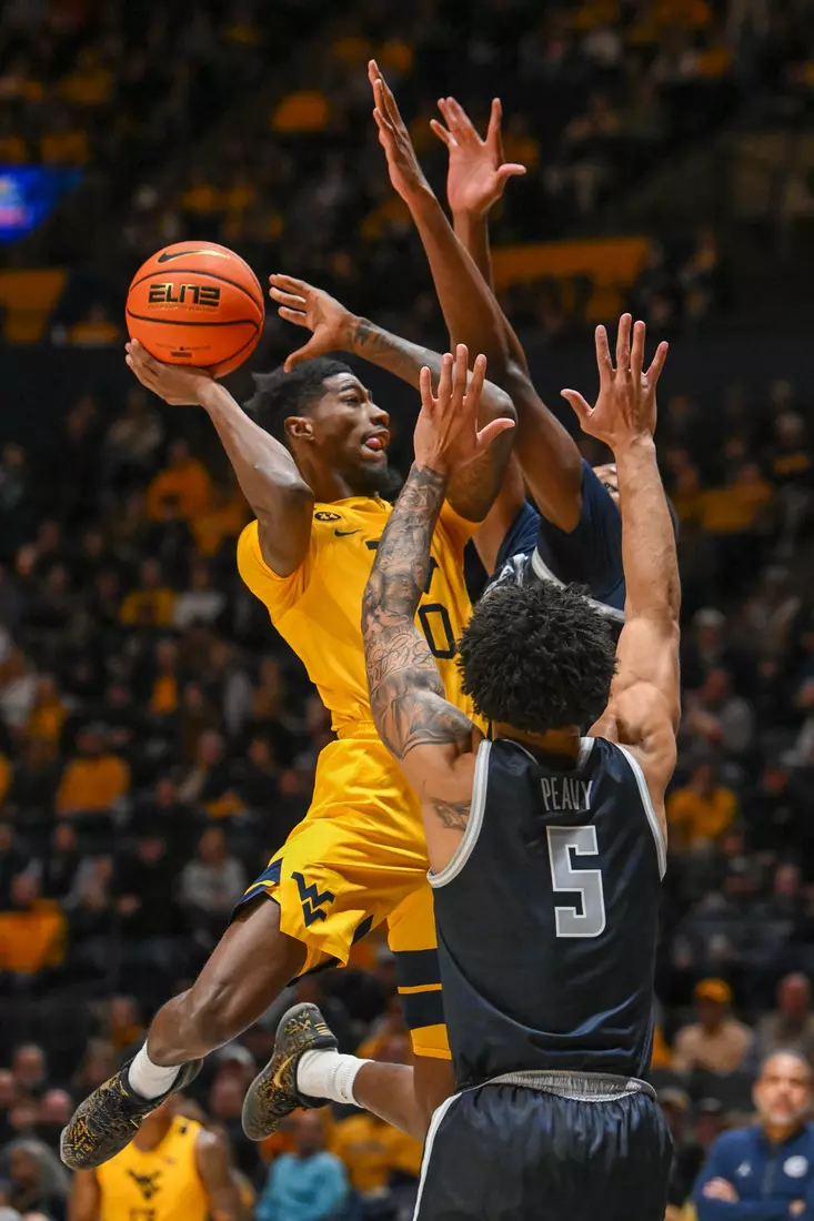 WVU vs Georgetown action at the WVU Coliseum Friday, Dec. 6, 2024.