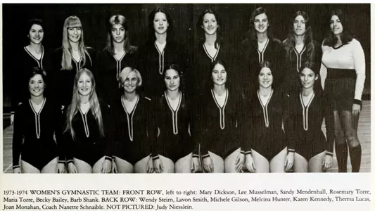 First gymnastics team