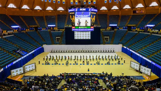 The NCAA National Collegiate Rifle Championships were held in the WVU Coliseum Friday and Saturday.