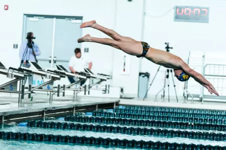 WVU Swimming Practice Feb. 19, 2024