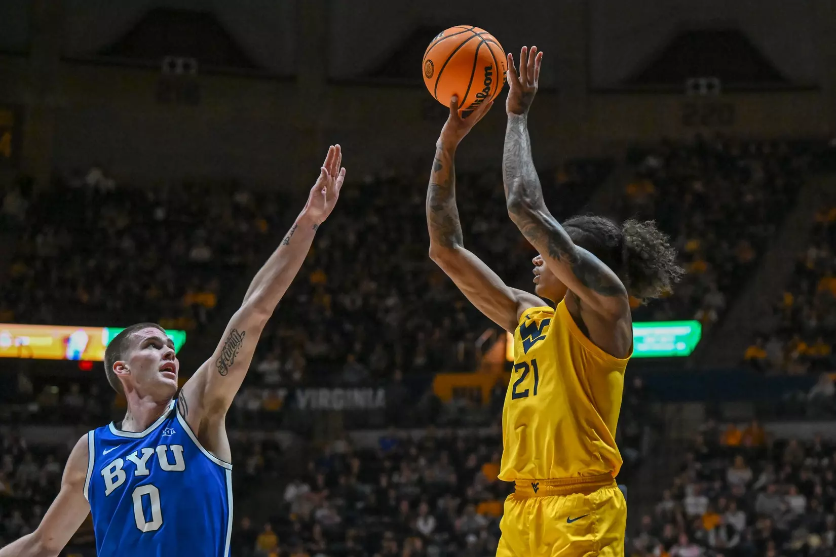 RaeQuan Battle hits a three.