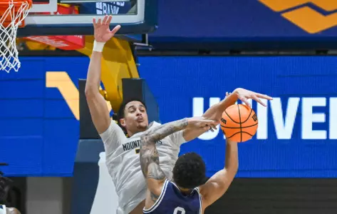 Jesse Edwards blocks a shot.