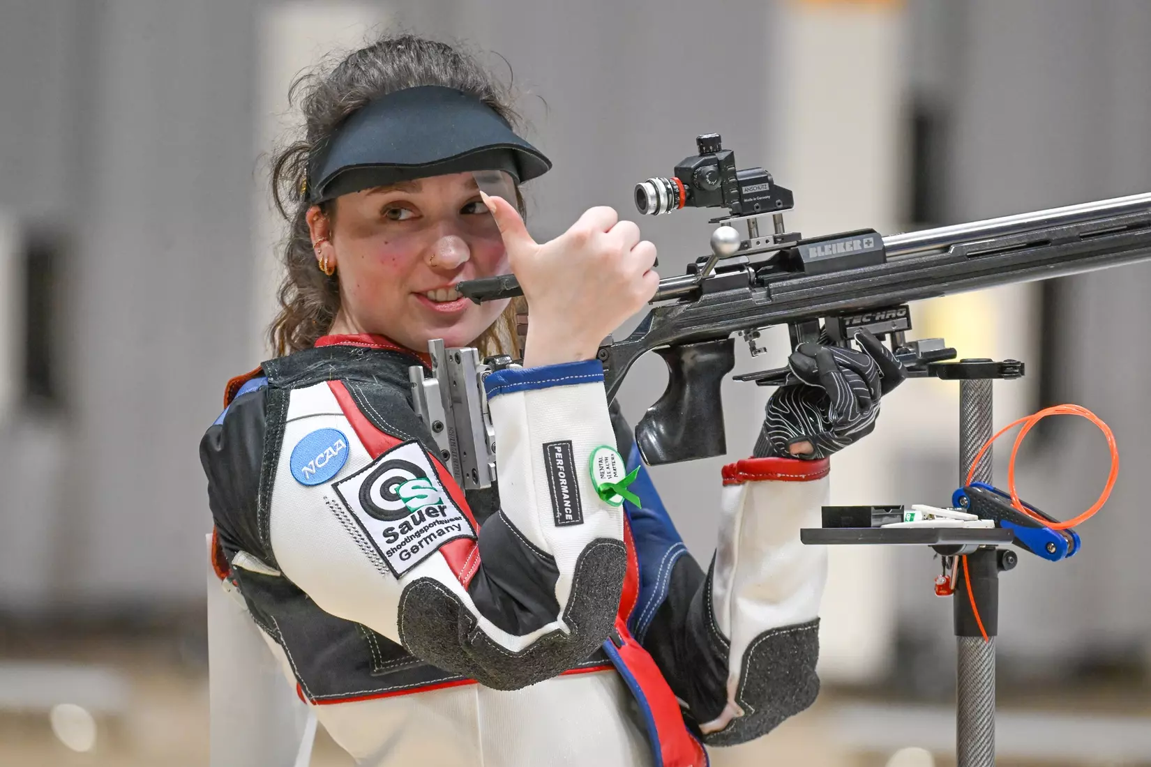 WVU Rifle team smallbore action