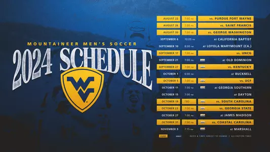 2024 Men's Soccer Schedule