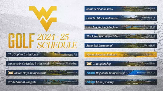 2024-25 Golf Schedule