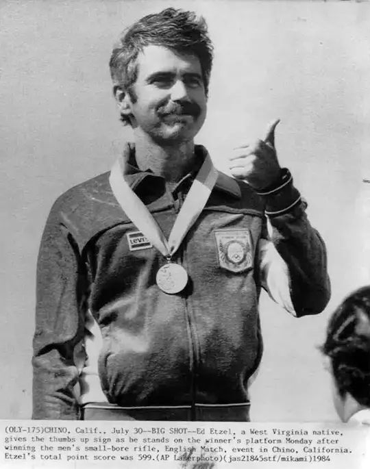 Ed Etzel earned the program's first gold medal at the 1984 Summer Olympics.