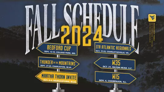 Fall 2024 Tennis Schedule graphic