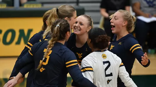 Volleyball team celebration