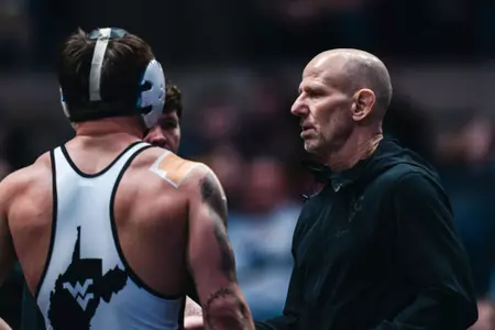 Head coach Tim Flynn leads the WVU wrestling program.