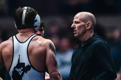 Head coach Tim Flynn leads the WVU wrestling program.
